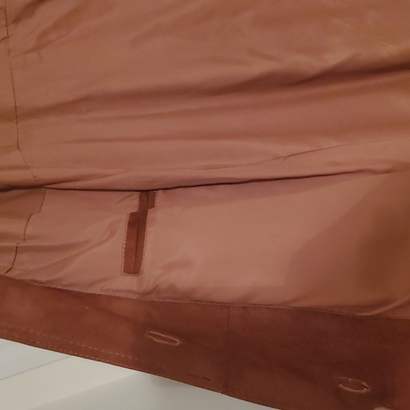 TFC Women's Belted Suede Trench Coat - Picture 7 of 16